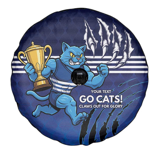 Personalised Geelong Pride Spare Tire Cover Claws Out for Glory - Aussie Hoodie