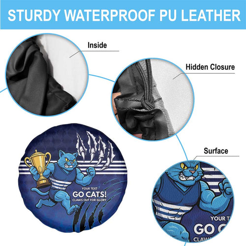 Personalised Geelong Pride Spare Tire Cover Claws Out for Glory - Aussie Hoodie