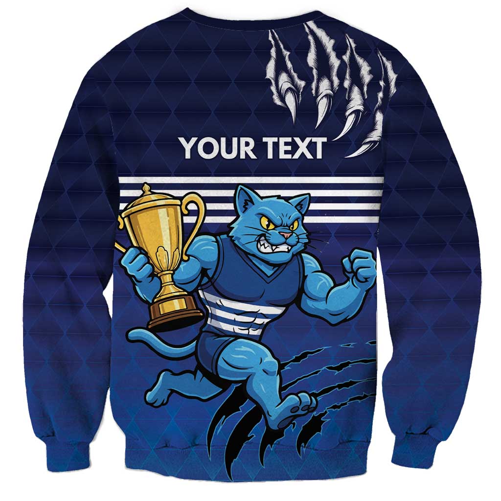 Personalised Geelong Pride Sweatshirt Claws Out for Glory - Aussie Hoodie