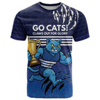 Personalised Geelong Pride T Shirt Claws Out for Glory - Aussie Hoodie
