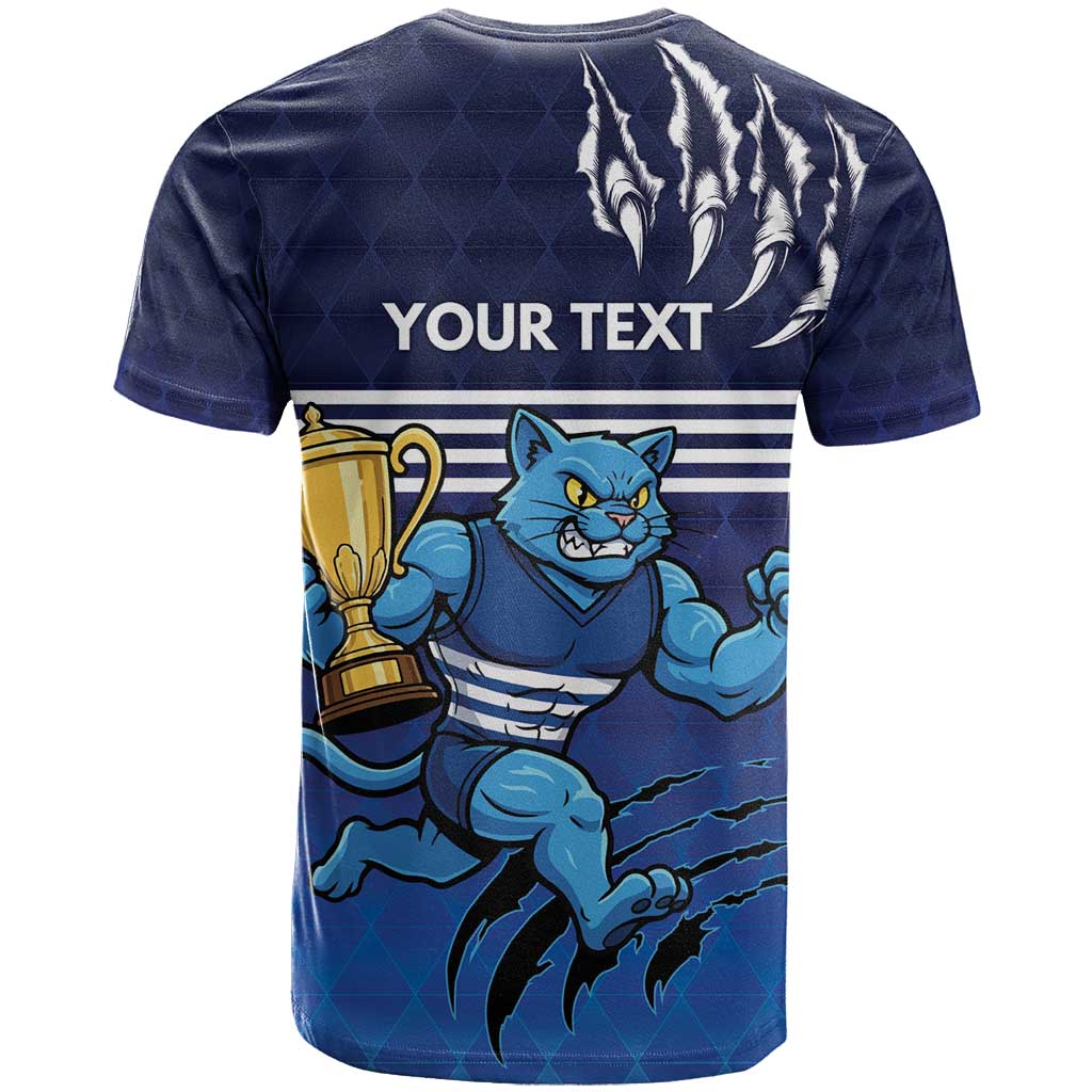 Personalised Geelong Pride T Shirt Claws Out for Glory - Aussie Hoodie