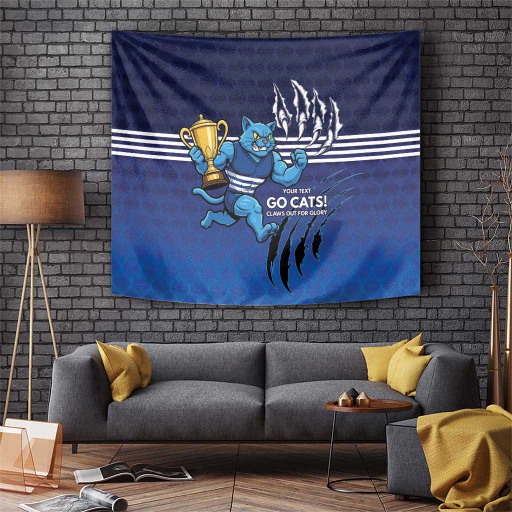 Personalised Geelong Pride Tapestry Claws Out for Glory - Aussie Hoodie