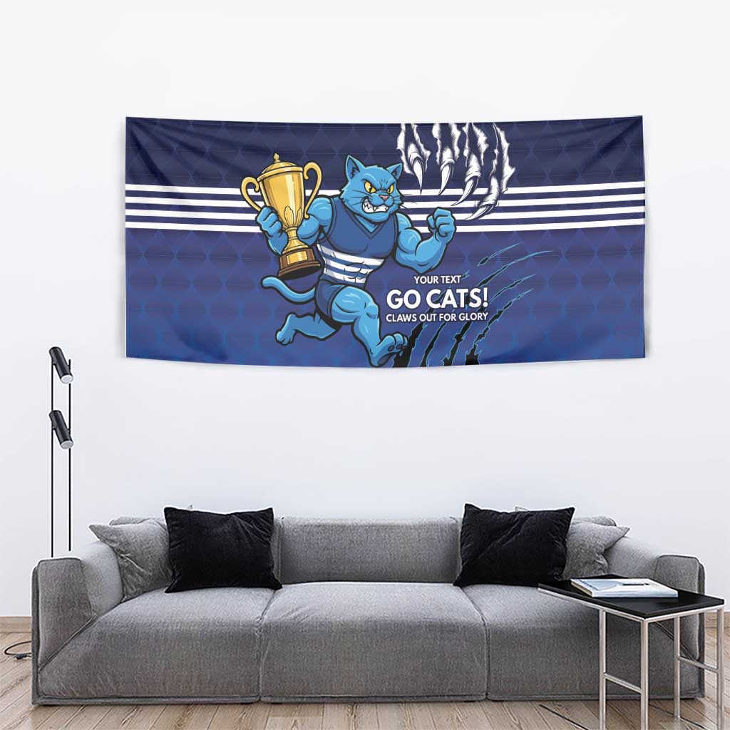 Personalised Geelong Pride Tapestry Claws Out for Glory - Aussie Hoodie