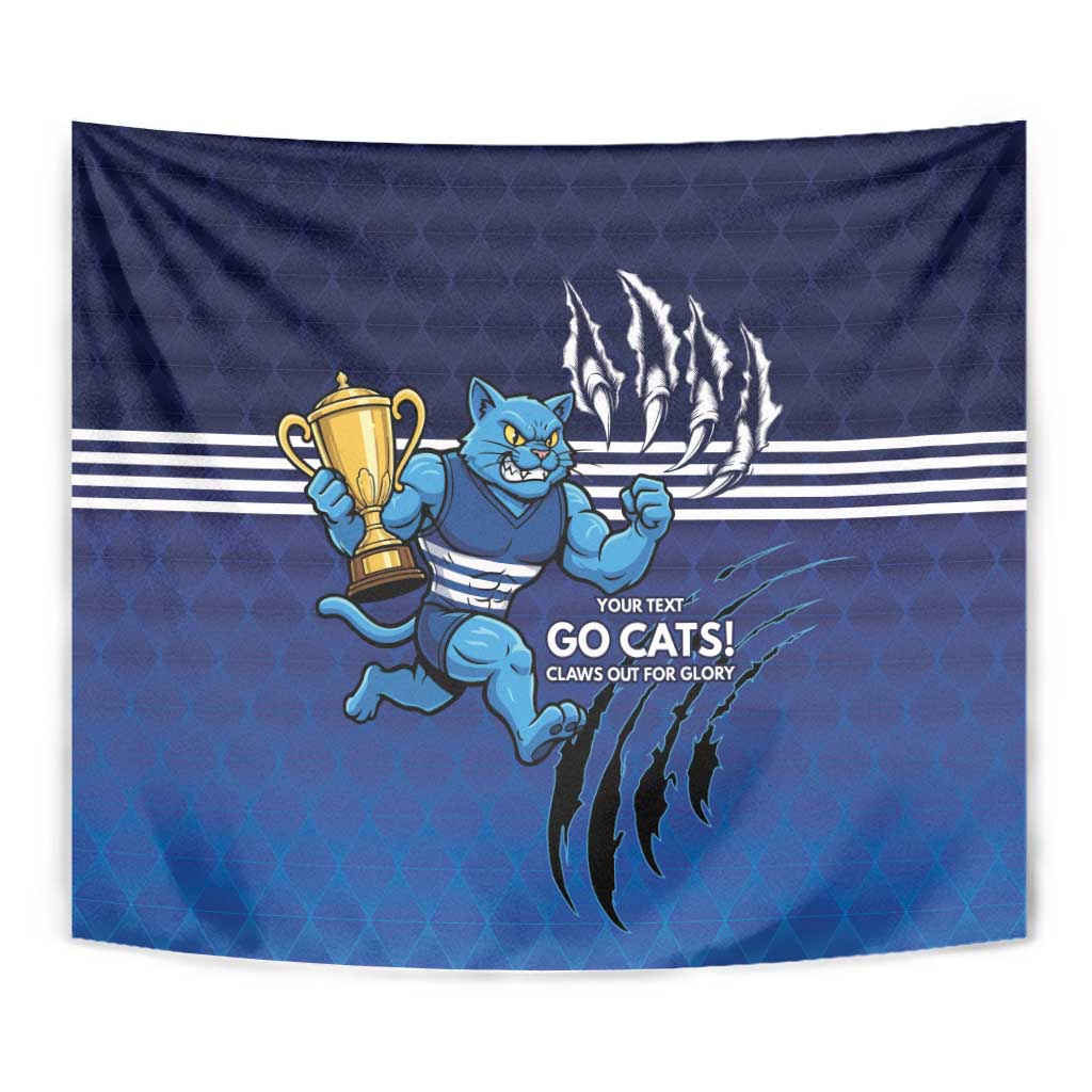 Personalised Geelong Pride Tapestry Claws Out for Glory - Aussie Hoodie