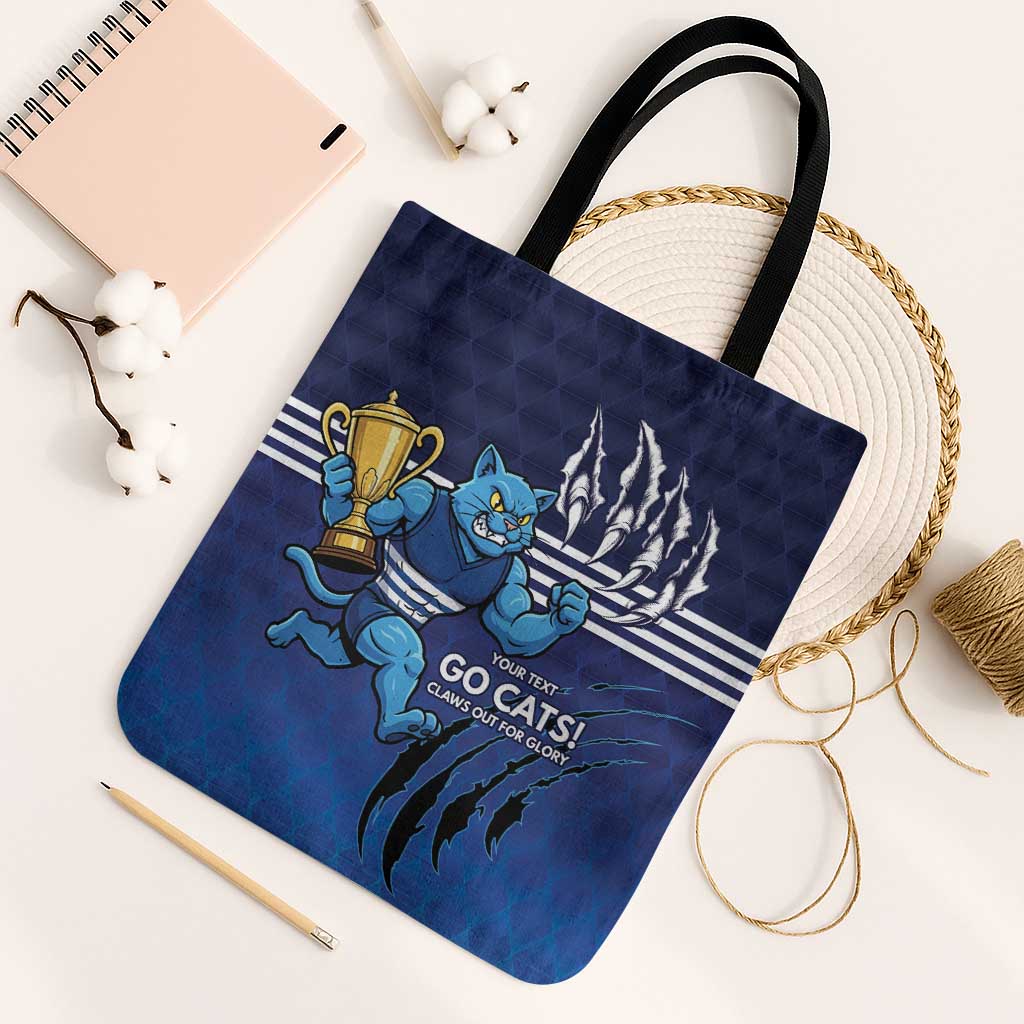 Personalised Geelong Pride Tote Bag Claws Out for Glory - Aussie Hoodie