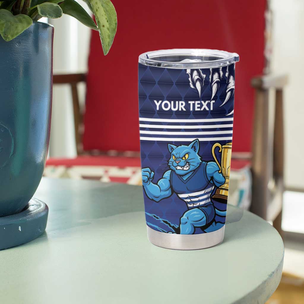 Personalised Geelong Pride Tumbler Cup Claws Out for Glory - Aussie Hoodie