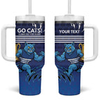 Personalised Geelong Pride Tumbler With Handle Claws Out for Glory - Aussie Hoodie