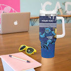 Personalised Geelong Pride Tumbler With Handle Claws Out for Glory - Aussie Hoodie
