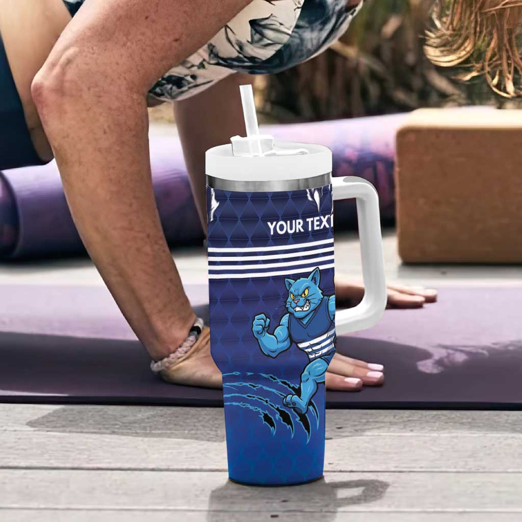Personalised Geelong Pride Tumbler With Handle Claws Out for Glory - Aussie Hoodie