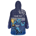 Personalised Geelong Pride Wearable Blanket Hoodie Claws Out for Glory - Aussie Hoodie