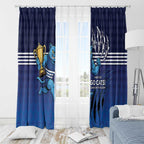 Personalised Geelong Pride Window Curtain Claws Out for Glory - Aussie Hoodie