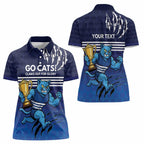 Personalised Geelong Pride Women Polo Shirt Claws Out for Glory - Aussie Hoodie