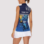 Personalised Geelong Pride Women Sleeveless Polo Shirt Claws Out for Glory - Aussie Hoodie