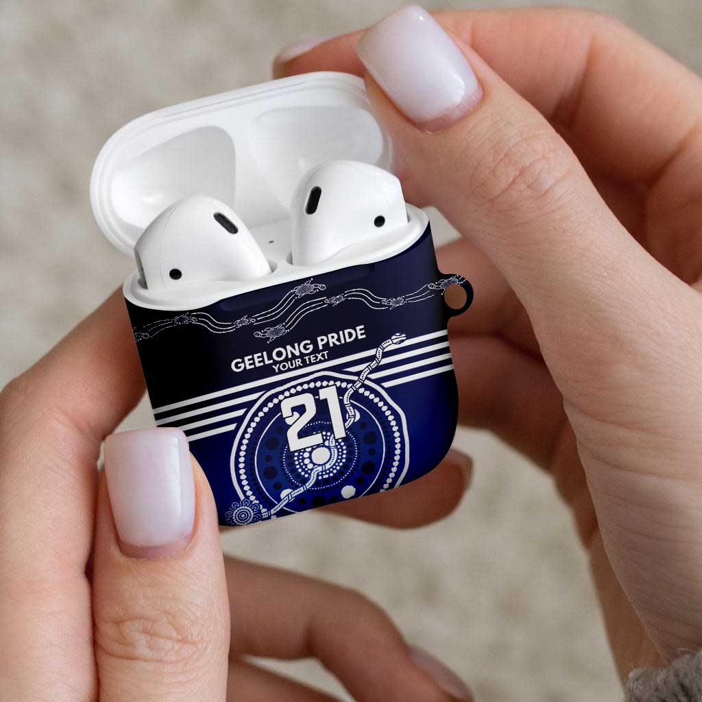 Custom Geelong Pride AirPods Case On the Road to Glory Indigenous Aboriginal - Aussie Hoodie