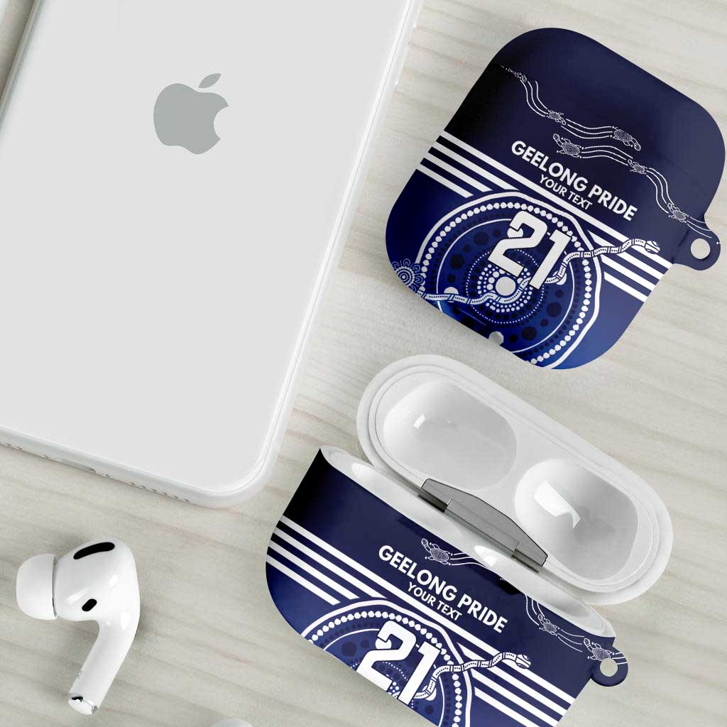 Custom Geelong Pride AirPods Case On the Road to Glory Indigenous Aboriginal - Aussie Hoodie