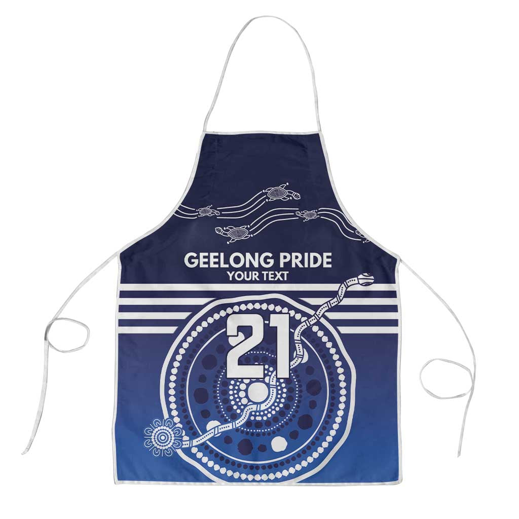 Custom Geelong Pride Apron On the Road to Glory Indigenous Aboriginal - Aussie Hoodie