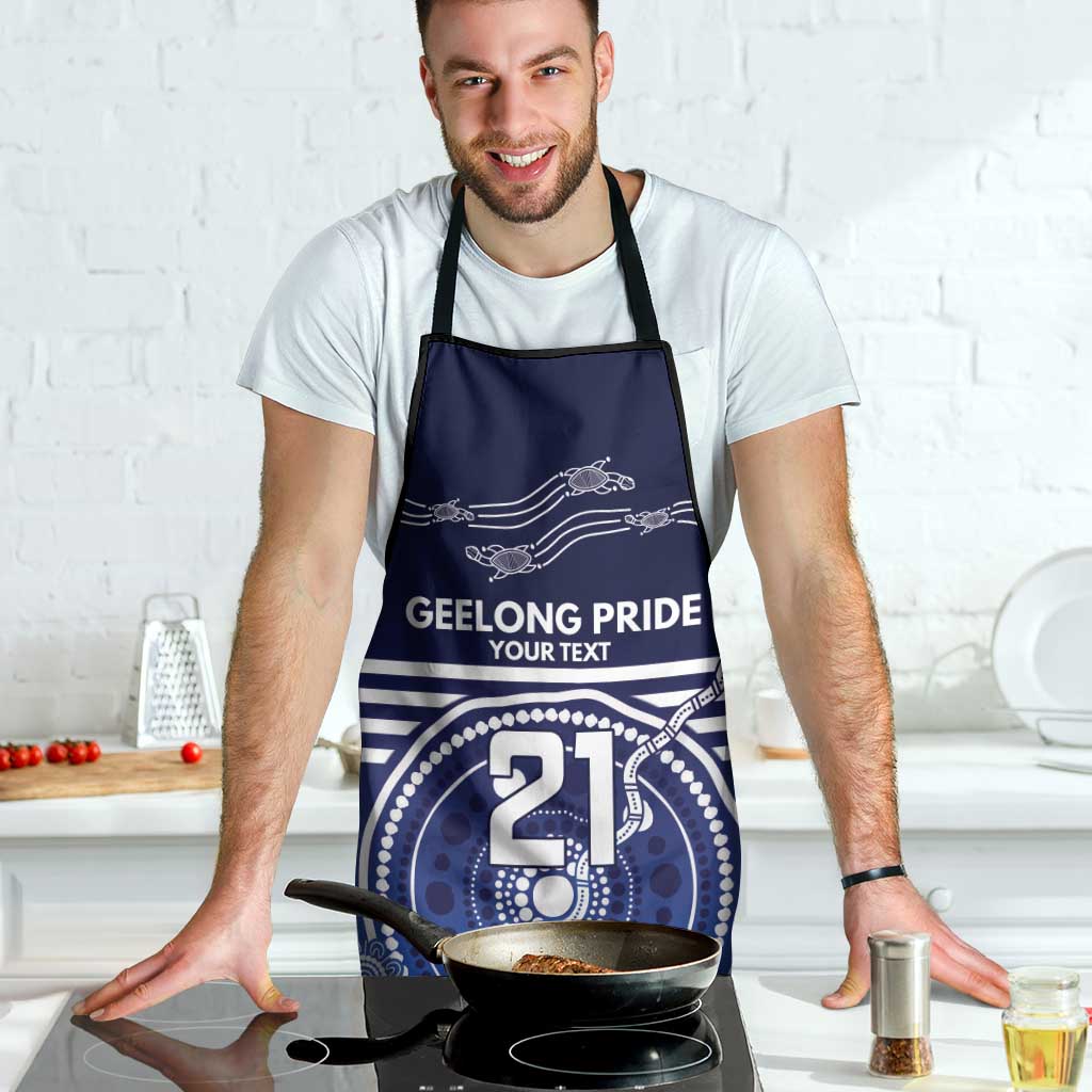 Custom Geelong Pride Apron On the Road to Glory Indigenous Aboriginal - Aussie Hoodie