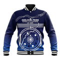 Custom Geelong Pride Baseball Jacket On the Road to Glory Indigenous Aboriginal - Aussie Hoodie
