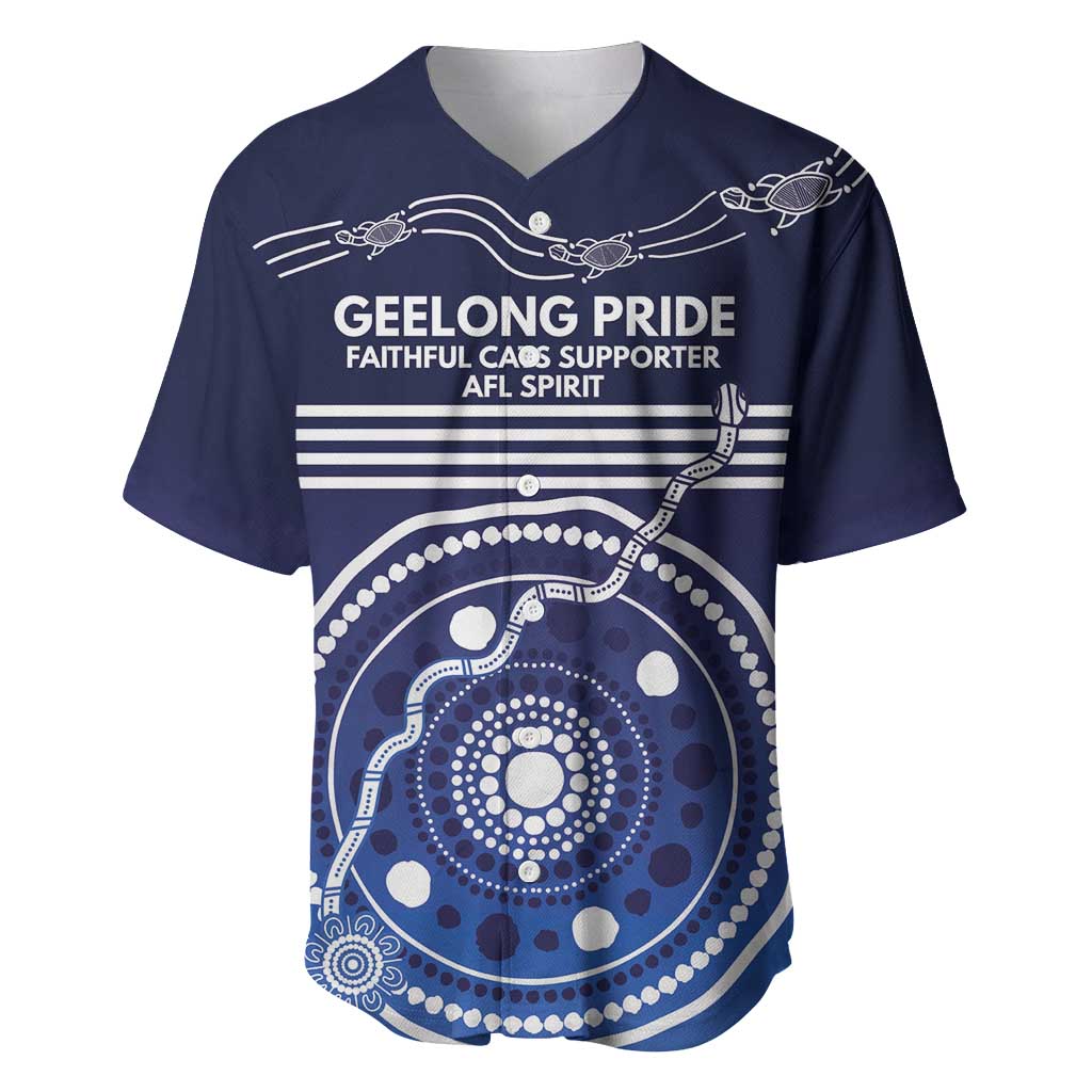 Custom Geelong Pride Baseball Jersey On the Road to Glory Indigenous Aboriginal - Aussie Hoodie