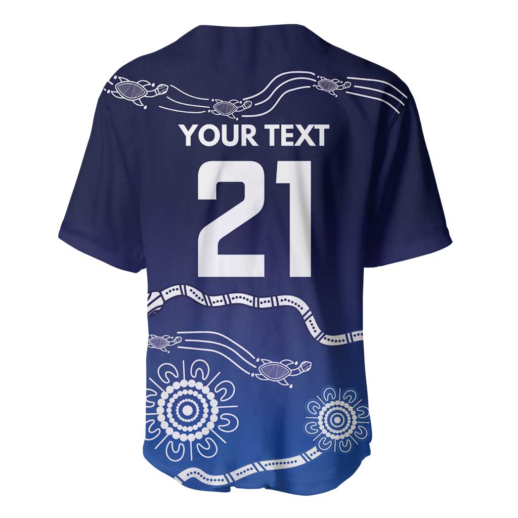 Custom Geelong Pride Baseball Jersey On the Road to Glory Indigenous Aboriginal - Aussie Hoodie