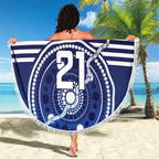 Custom Geelong Pride Beach Blanket On the Road to Glory Indigenous Aboriginal - Aussie Hoodie