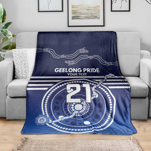 Custom Geelong Pride Blanket On the Road to Glory Indigenous Aboriginal - Aussie Hoodie