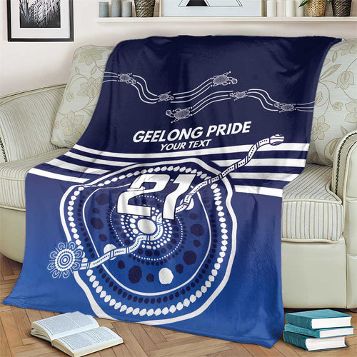 Custom Geelong Pride Blanket On the Road to Glory Indigenous Aboriginal - Aussie Hoodie