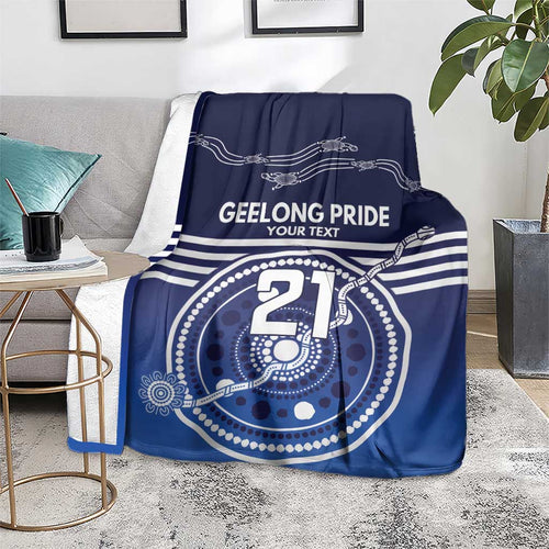 Custom Geelong Pride Blanket On the Road to Glory Indigenous Aboriginal - Aussie Hoodie