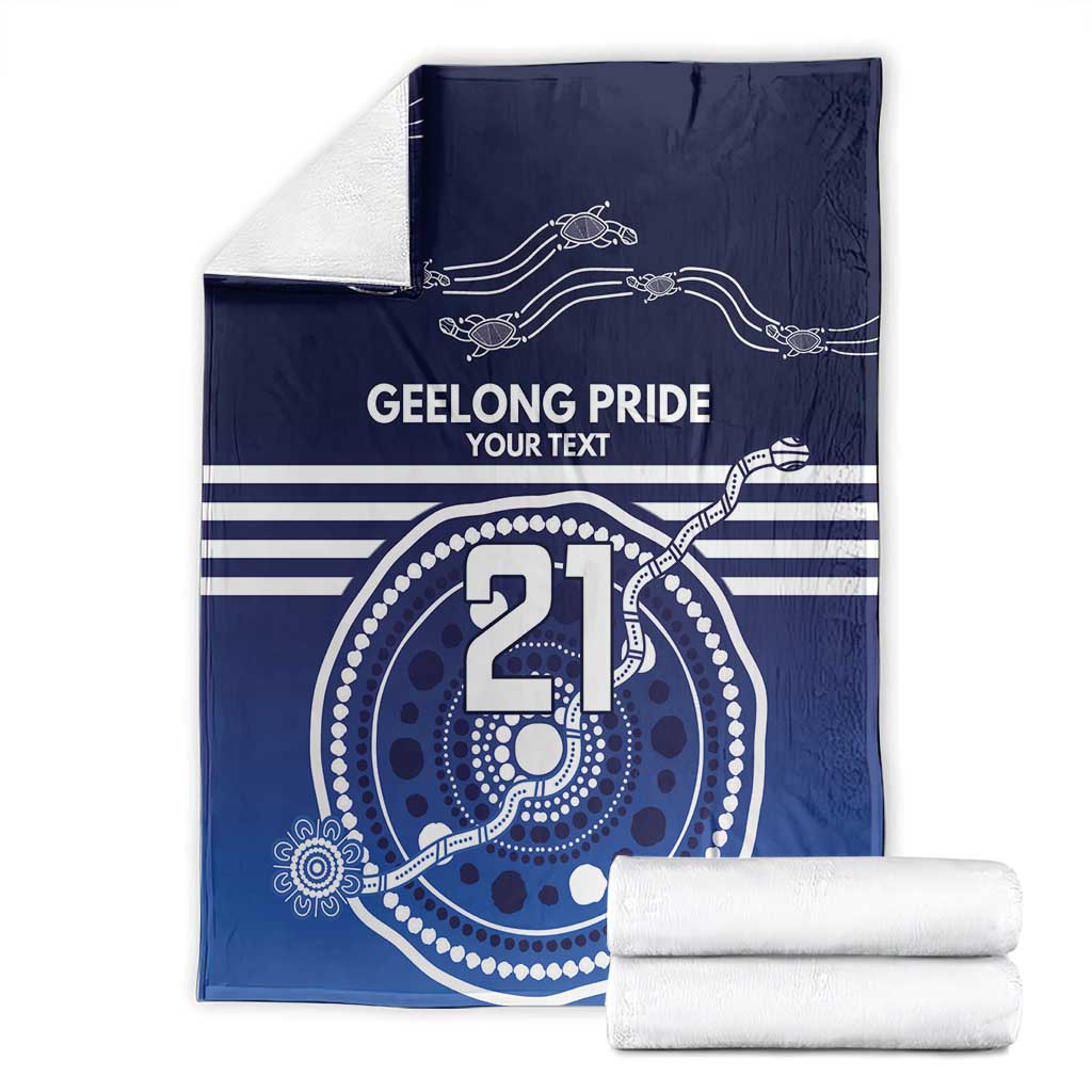 Custom Geelong Pride Blanket On the Road to Glory Indigenous Aboriginal - Aussie Hoodie
