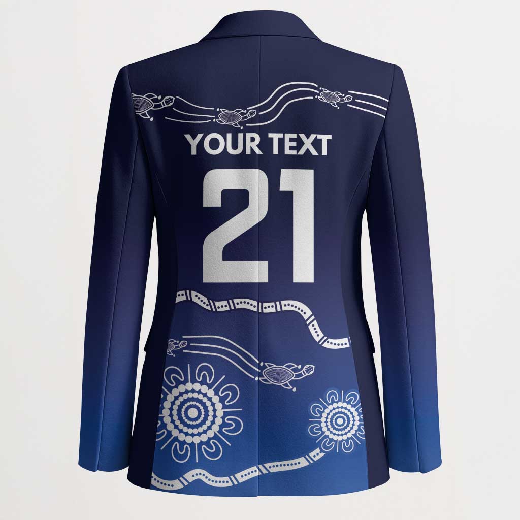 Custom Geelong Pride Blazer On the Road to Glory Indigenous Aboriginal - Aussie Hoodie