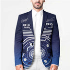 Custom Geelong Pride Blazer On the Road to Glory Indigenous Aboriginal - Aussie Hoodie