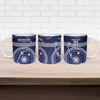 Custom Geelong Pride Ceramic Mug On the Road to Glory Indigenous Aboriginal - Aussie Hoodie