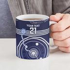 Custom Geelong Pride Ceramic Mug On the Road to Glory Indigenous Aboriginal - Aussie Hoodie