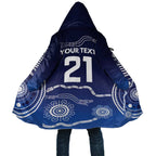 Custom Geelong Pride Cloak On the Road to Glory Indigenous Aboriginal - Aussie Hoodie