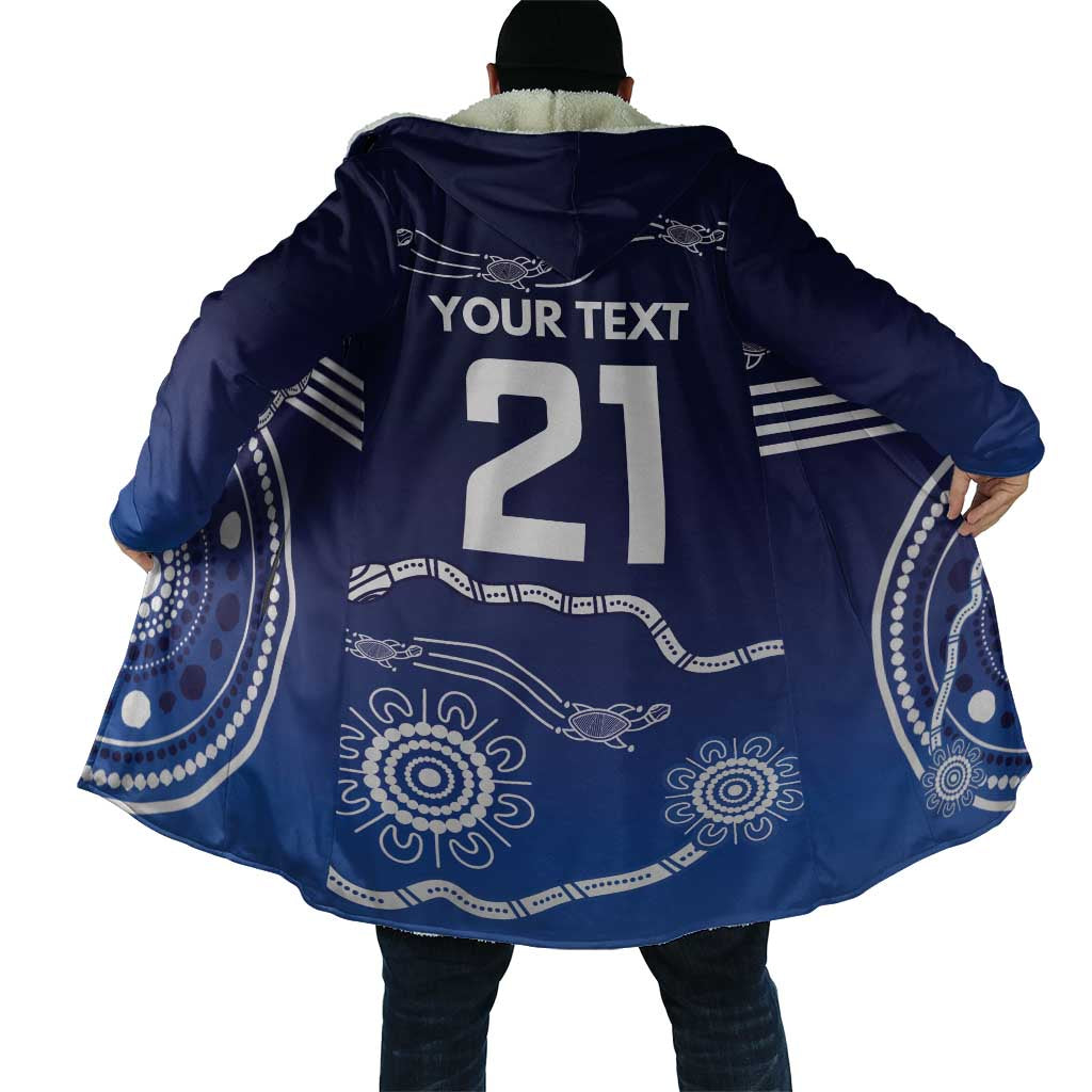 Custom Geelong Pride Cloak On the Road to Glory Indigenous Aboriginal - Aussie Hoodie