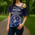 Custom Geelong Pride Cross Shoulder Shirt On the Road to Glory Indigenous Aboriginal - Aussie Hoodie