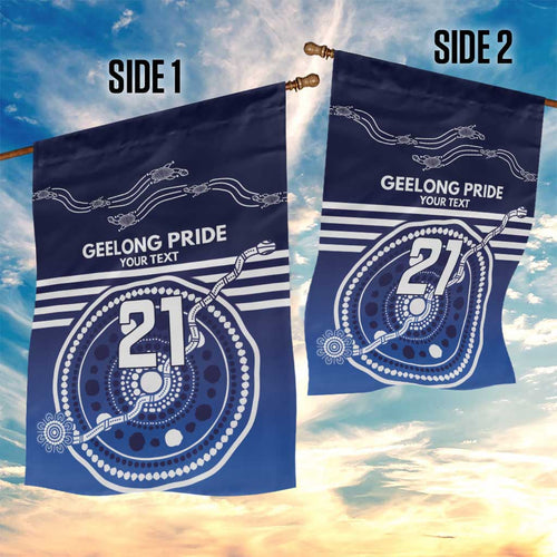 Custom Geelong Pride Garden Flag On the Road to Glory Indigenous Aboriginal - Aussie Hoodie