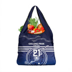 Custom Geelong Pride Grocery Bag On the Road to Glory Indigenous Aboriginal - Aussie Hoodie