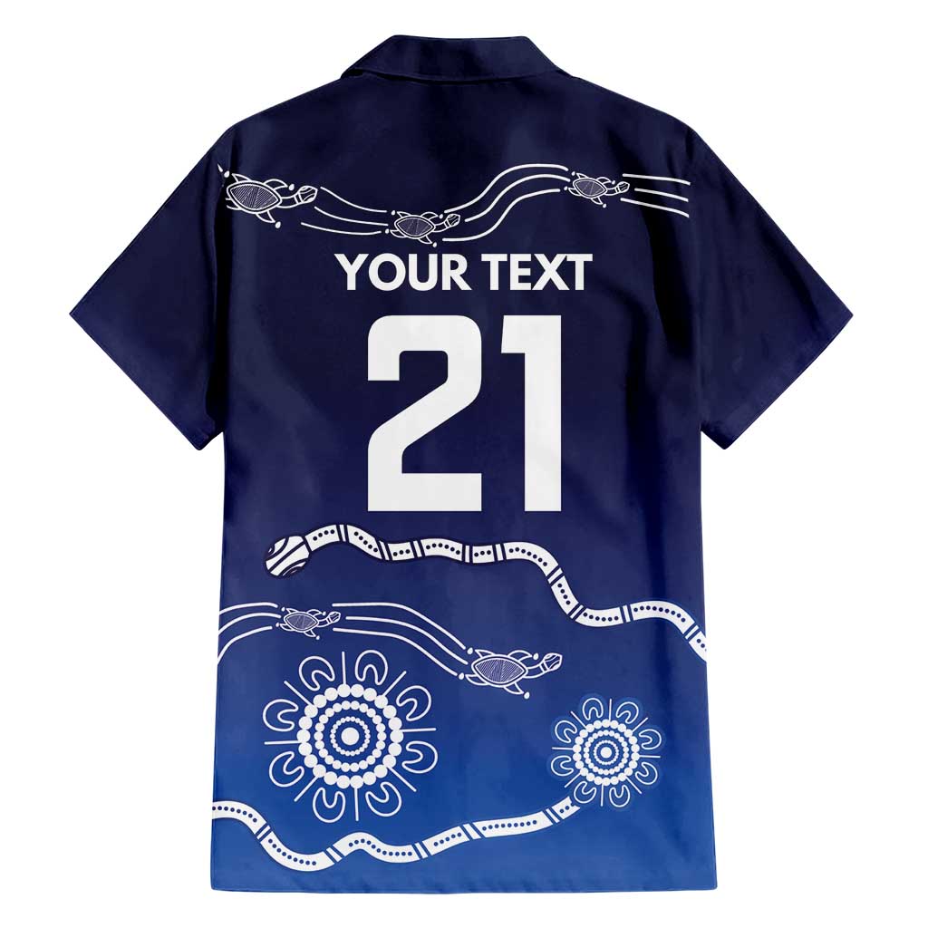 Custom Geelong Pride Hawaiian Shirt On the Road to Glory Indigenous Aboriginal - Aussie Hoodie
