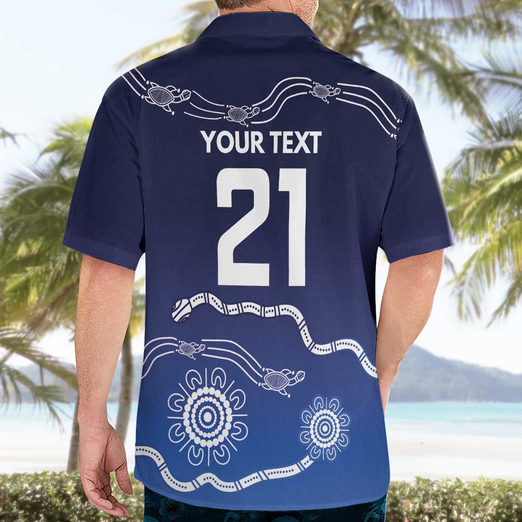 Custom Geelong Pride Hawaiian Shirt On the Road to Glory Indigenous Aboriginal - Aussie Hoodie