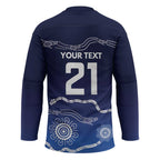 Custom Geelong Pride Hockey Jersey On the Road to Glory Indigenous Aboriginal - Aussie Hoodie
