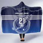 Custom Geelong Pride Hooded Blanket On the Road to Glory Indigenous Aboriginal - Aussie Hoodie