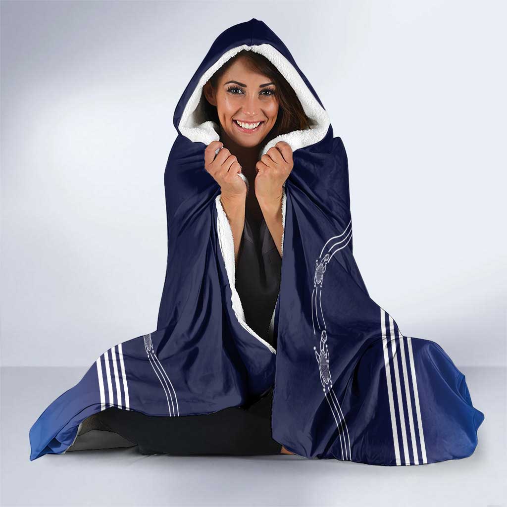 Custom Geelong Pride Hooded Blanket On the Road to Glory Indigenous Aboriginal - Aussie Hoodie