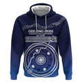 Custom Geelong Pride Hoodie On the Road to Glory Indigenous Aboriginal - Aussie Hoodie