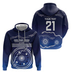 Custom Geelong Pride Hoodie On the Road to Glory Indigenous Aboriginal - Aussie Hoodie