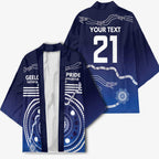 Custom Geelong Pride Kimono On the Road to Glory Indigenous Aboriginal - Aussie Hoodie