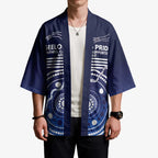 Custom Geelong Pride Kimono On the Road to Glory Indigenous Aboriginal - Aussie Hoodie