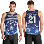 Custom Geelong Pride Men Tank Top On the Road to Glory Indigenous Aboriginal - Aussie Hoodie
