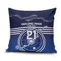 Custom Geelong Pride Pillow Cover On the Road to Glory Indigenous Aboriginal - Aussie Hoodie