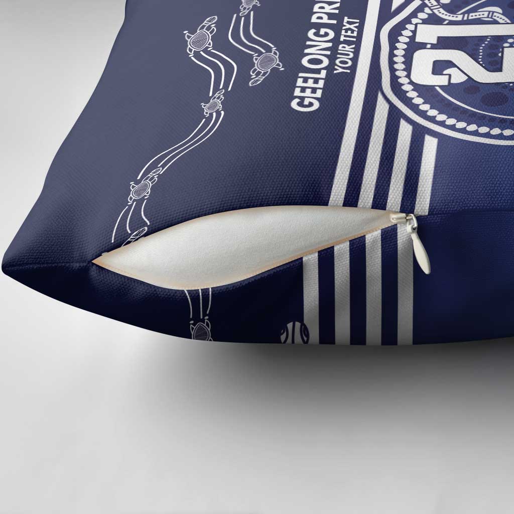 Custom Geelong Pride Pillow Cover On the Road to Glory Indigenous Aboriginal - Aussie Hoodie